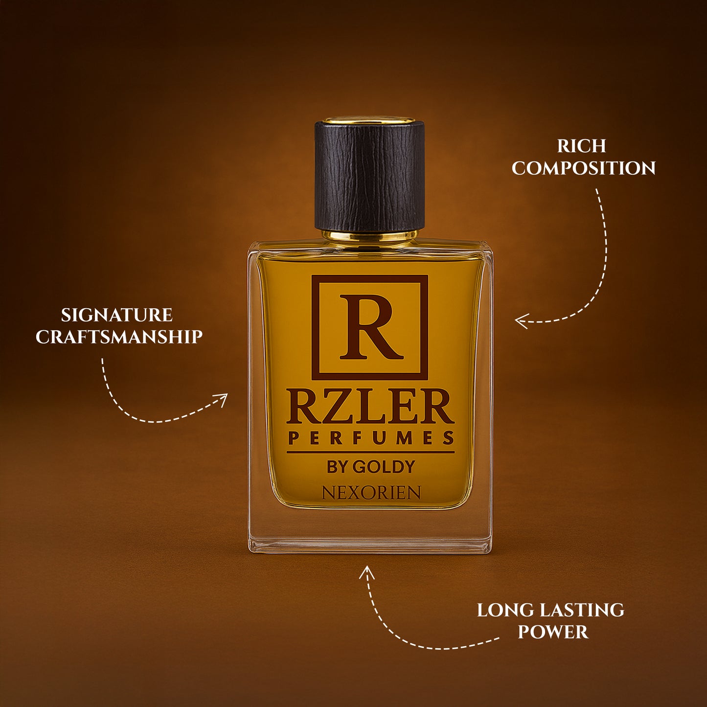 RZLER Nexorien Perfume For Men – A Bold, Long Lasting Perfume for Men With Citrus, Honey, Tobacco, and Warm Vanilla Notes | Luxury Gift for Men