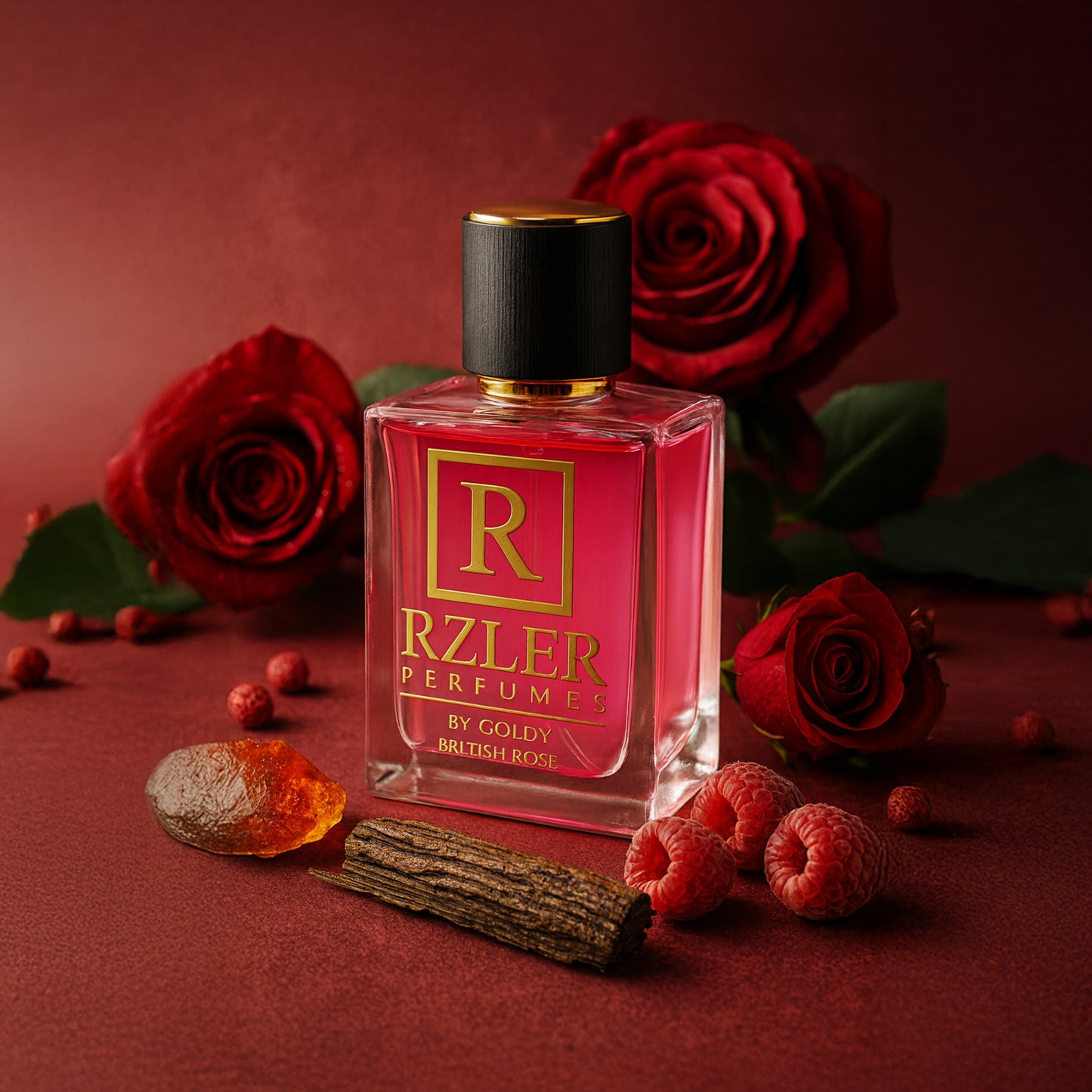 British Rose by RZLER | Classic Rose Perfume for Women With Pink Pepper, Raspberry Blossom & Amber – A Timeless, Elegant Floral Fragrance