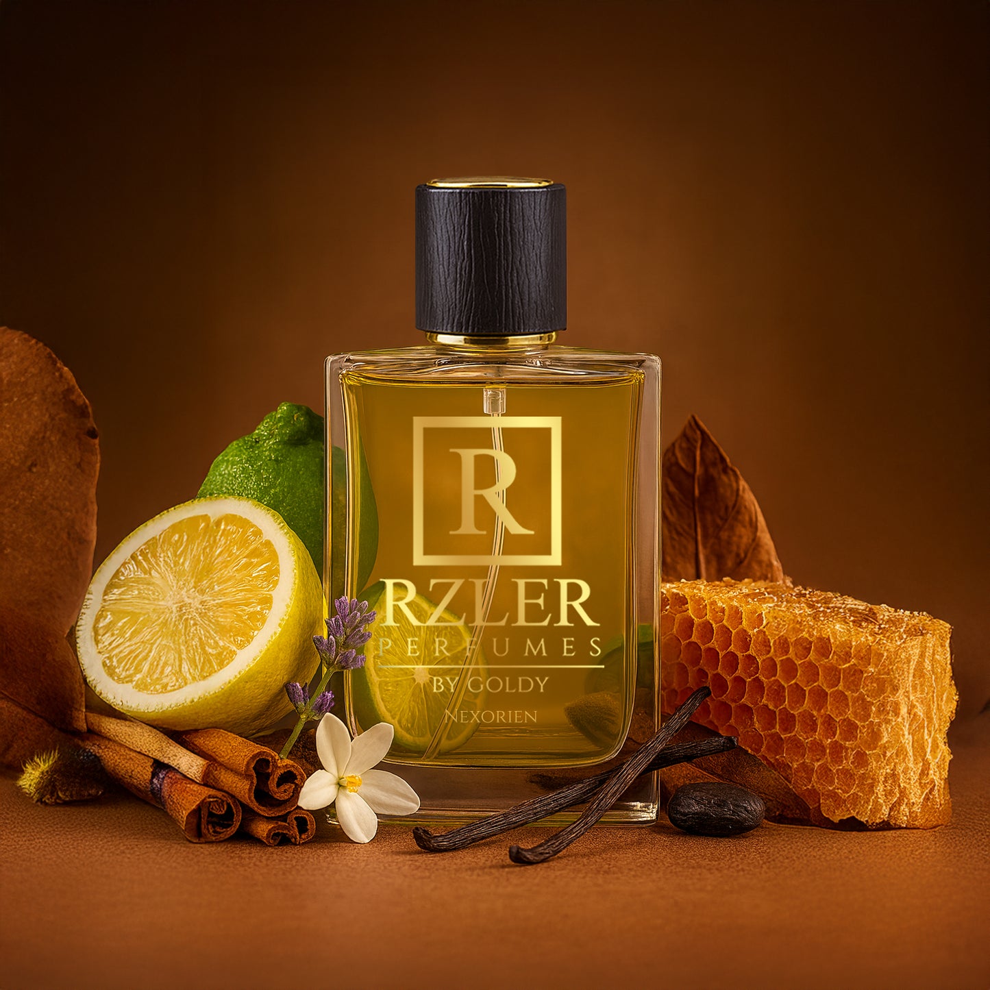 RZLER Nexorien Perfume For Men – A Bold, Long Lasting Perfume for Men With Citrus, Honey, Tobacco, and Warm Vanilla Notes | Luxury Gift for Men