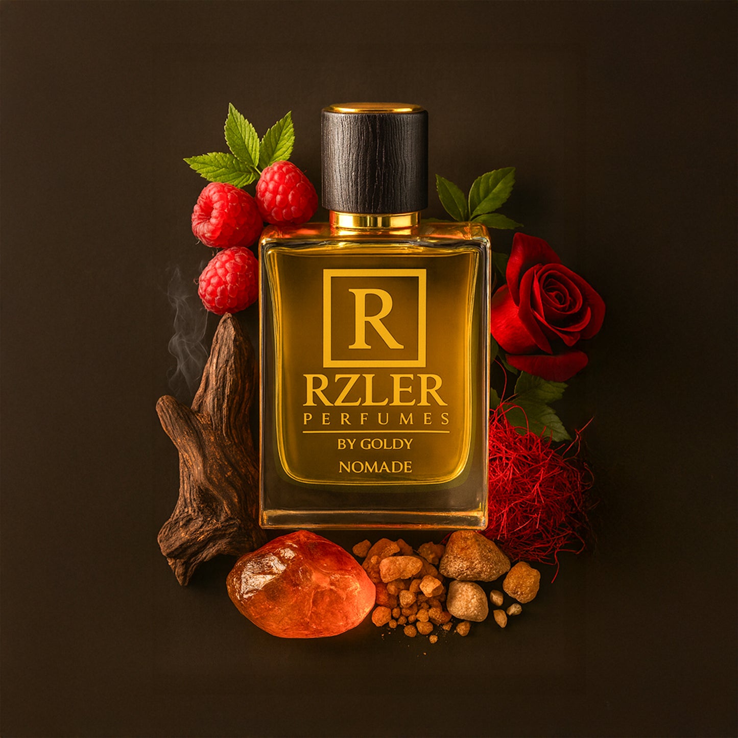 RZLER Nomade Perfume For Men – A Luxurious, Long Lasting Perfume for Men With Oud, Rose, Saffron, and Amber Notes | Luxury Gift for Men