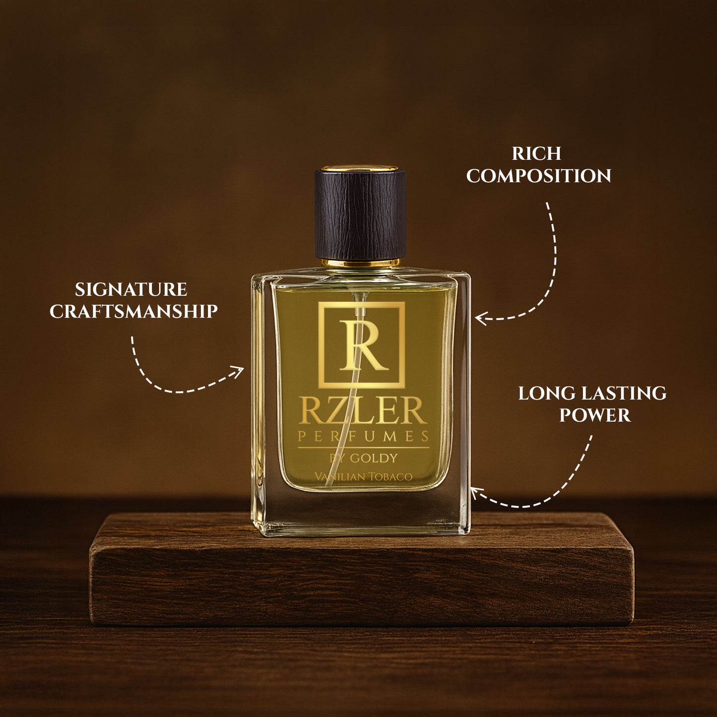 RZLER Vanilian Tobaco Perfume For Men – A Luxurious, Long Lasting Perfume for Men With Warm Vanilla, Spicy Tobacco, Cocoa, and Woody Notes | Luxury Gift for Men