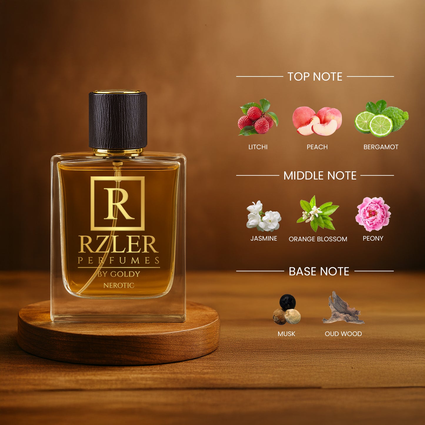 RZLER Nerotic Perfume for Women | RZLER's Signature Oriental Vanilla Fragrance – Elegant, Long-Lasting & Alluring Scent | 50 ml Spray
