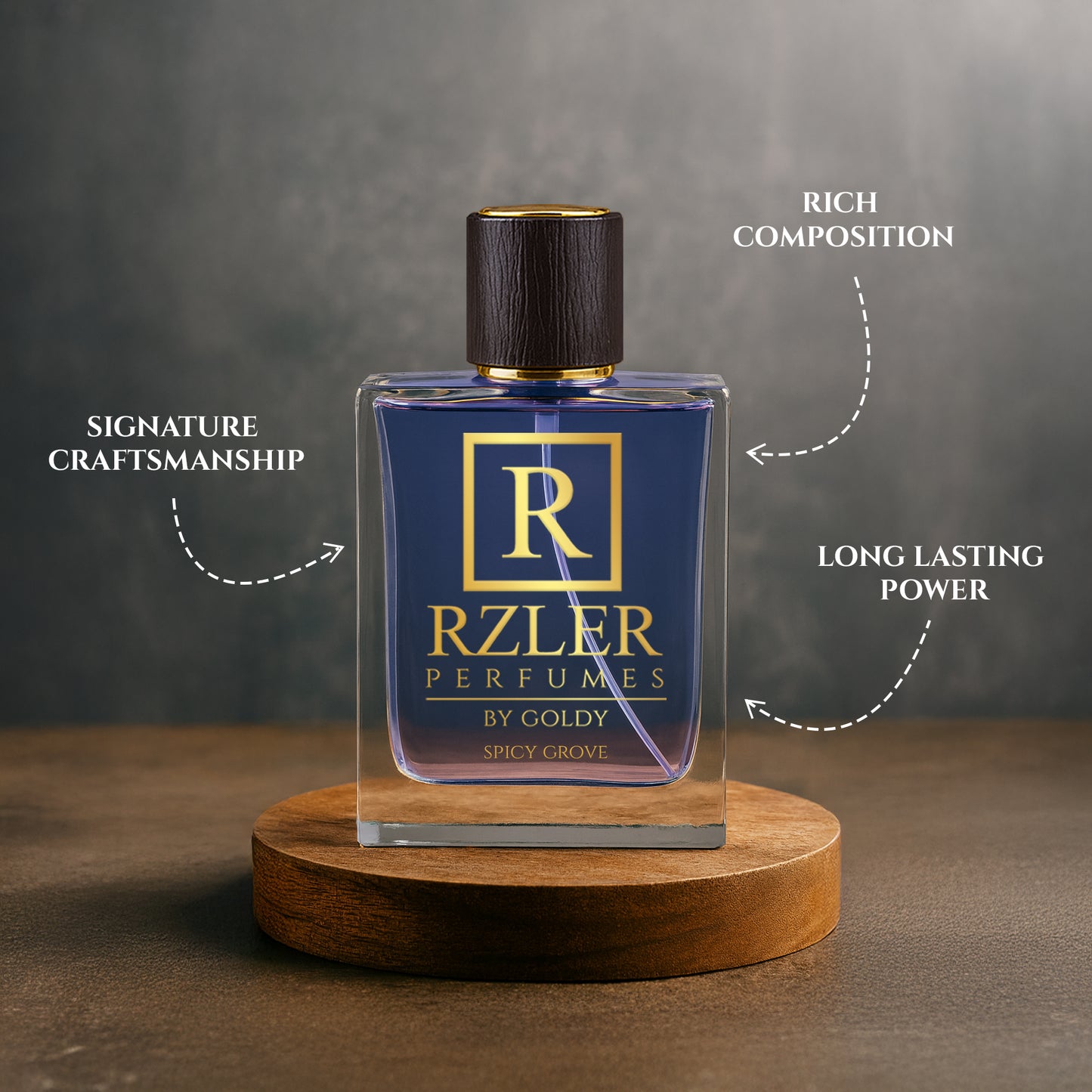 RZLER Spicy Grove Perfume For Men – A Luxurious, Long Lasting Perfume for Men With Saffron, Amber, and Woody Notes | Luxury Gift for Men