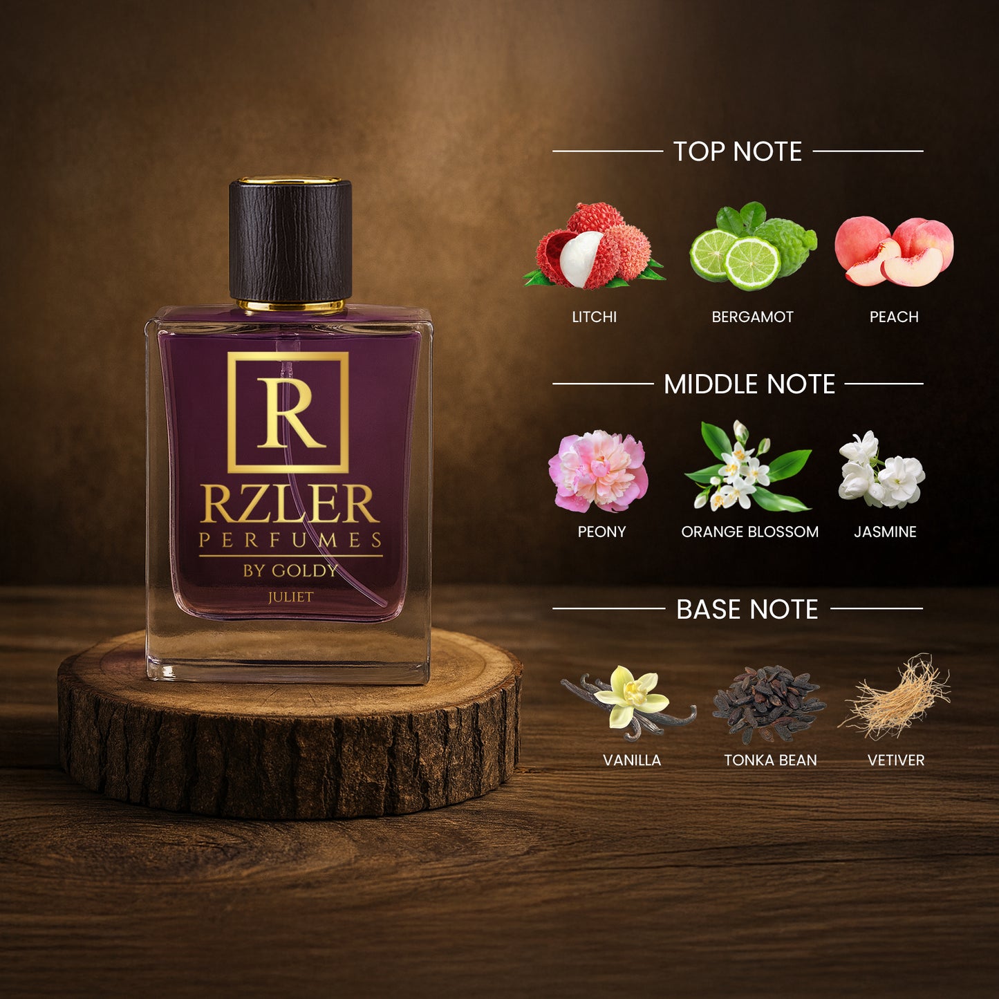 RZLER Juliet Perfume| Bold Floral Perfume for Women With Jasmine, Orange Blossom & Vanilla – Long-Lasting, Elegant & Confident Fragrance