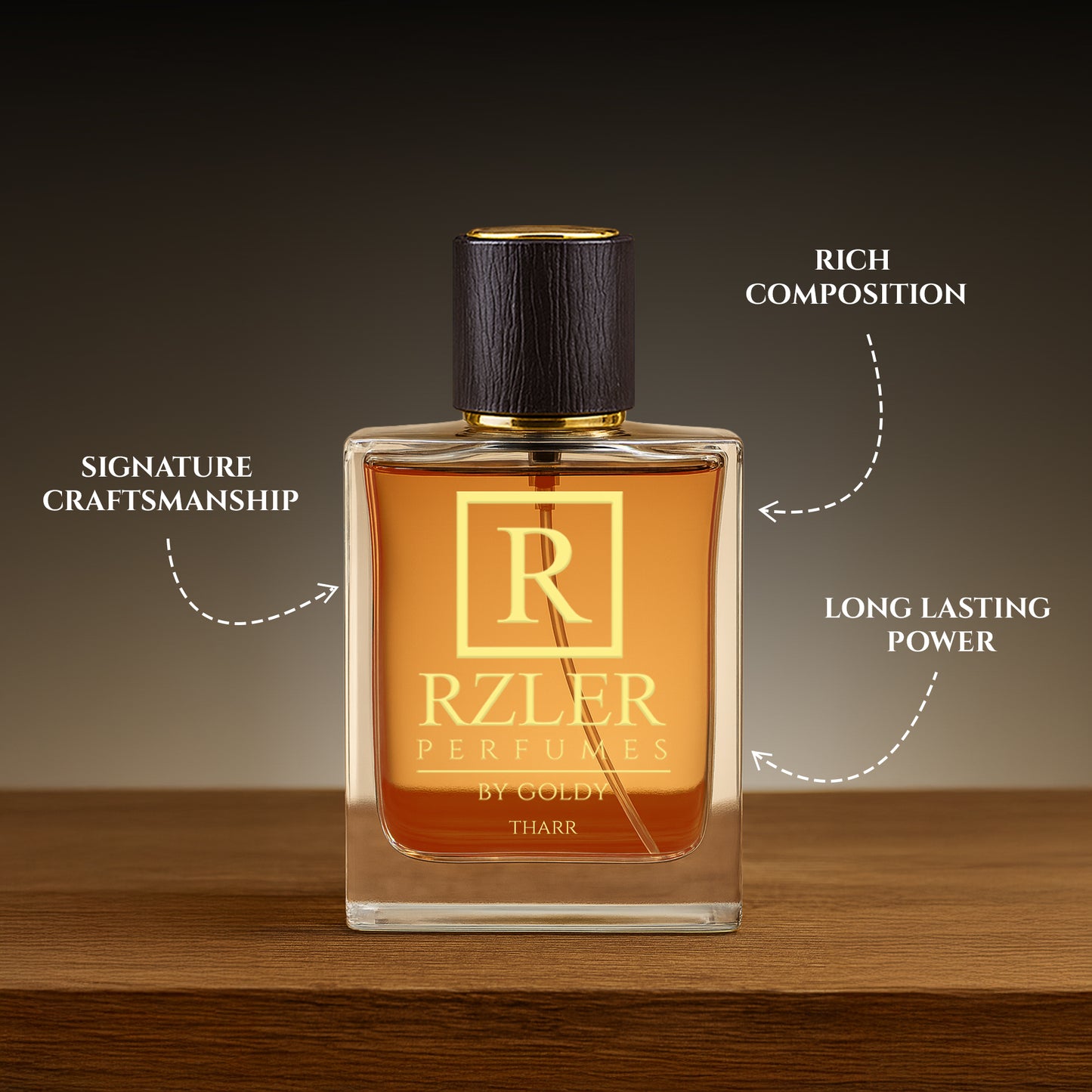 RZLER Tharr Perfume for Men – A Smooth, Long-Lasting Perfume With Bourbon Vanilla, Cardamom & Guaiac Wood | Warm, Magnetic & Luxury Gift for Men