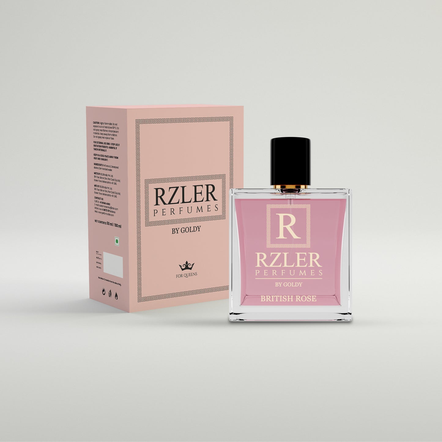British Rose by RZLER | Classic Rose Perfume for Women With Pink Pepper, Raspberry Blossom & Amber – A Timeless, Elegant Floral Fragrance