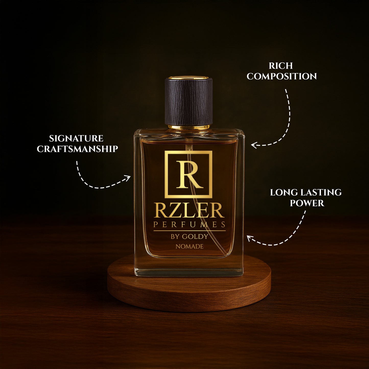 RZLER Nomade Perfume For Men – A Luxurious, Long Lasting Perfume for Men With Oud, Rose, Saffron, and Amber Notes | Luxury Gift for Men