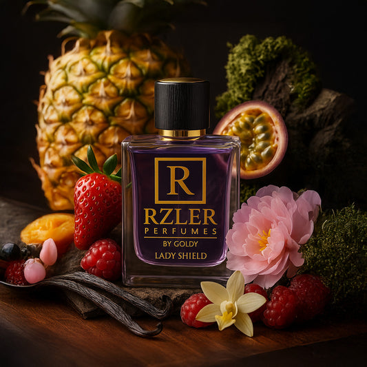 Lady Shield by RZLER | Best Everyday Perfume for Women – Fruity Floral Scent With Musk & Woods | Long-Lasting Fabric Fragrance | Luxury Gift for Women