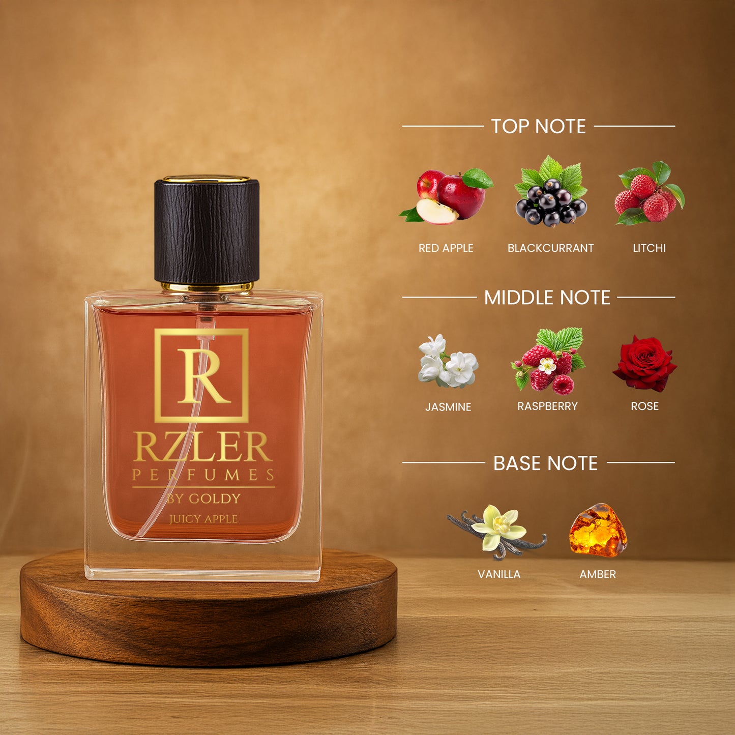 RZLER Juicy Apple Perfume– Best Fruity Perfume for Women | RZLER’s Irresistible Red Apple Scent With Raspberry, Rose & Musk | Long-Lasting, Playful & Sweet Daily Fragrance