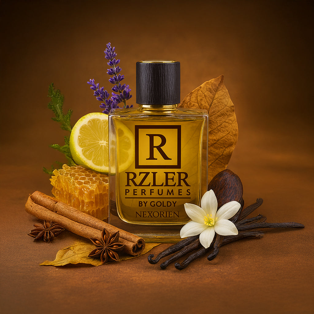 RZLER Nexorien Perfume For Men – A Bold, Long Lasting Perfume for Men With Citrus, Honey, Tobacco, and Warm Vanilla Notes | Luxury Gift for Men