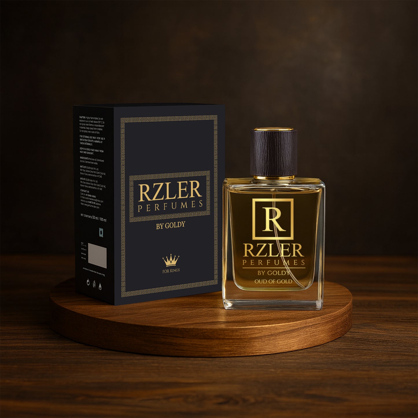 RZLER Oud of Gold Perfume For Men - a Luxurious, Long-Lasting Perfume for Men With woody agarwood, addictive blend of sugar and vanilla Notes | Luxury Gift for Men