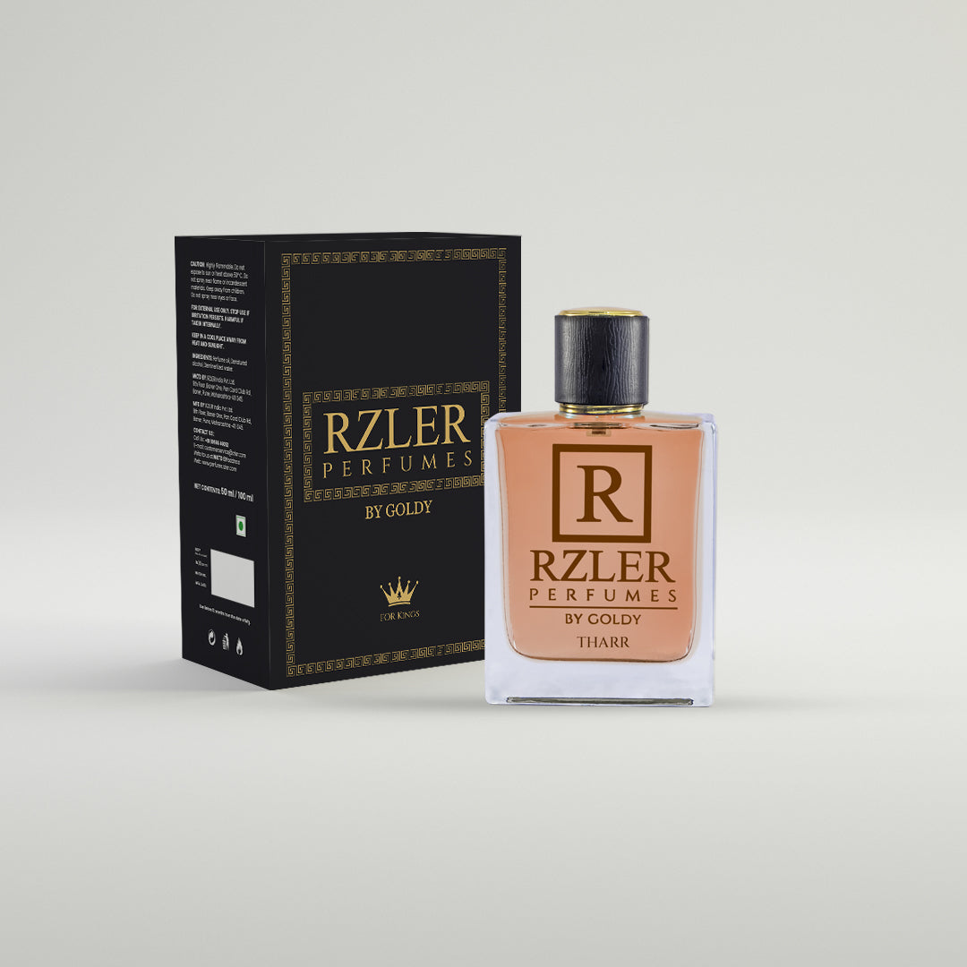 RZLER Tharr Perfume for Men – A Smooth, Long-Lasting Perfume With Bourbon Vanilla, Cardamom & Guaiac Wood | Warm, Magnetic & Luxury Gift for Men