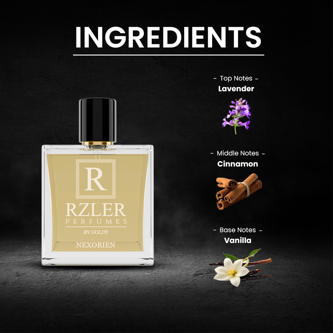 RZLER Nexorien Perfume For Men – A Bold, Long Lasting Perfume for Men With Citrus, Honey, Tobacco, and Warm Vanilla Notes | Luxury Gift for Men