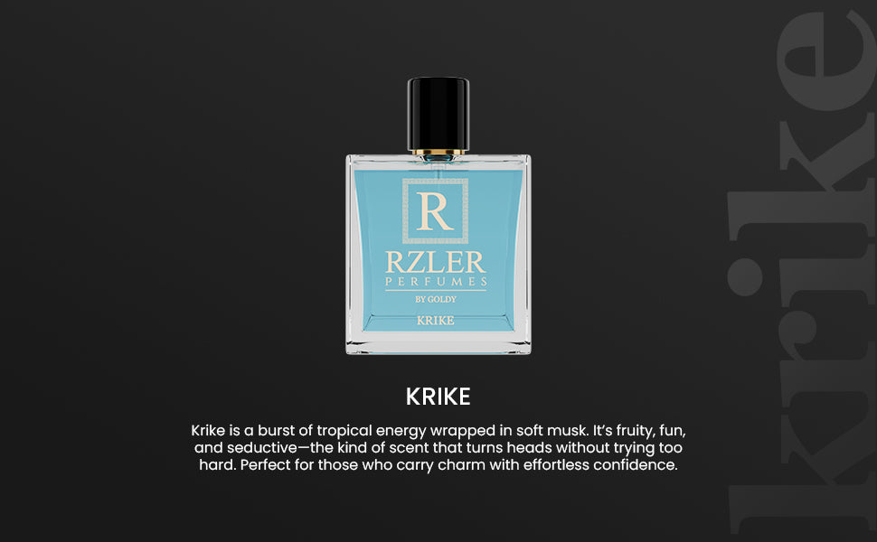 RZLER Krike Perfume For Men – A Fruity, Long Lasting Perfume for Men With Passionfruit, Pear, Musk, and Vanilla Notes | Luxury Gift for Men