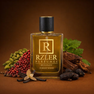 Woody Fragrance with RZLER Forest Wood Perfume Bottle