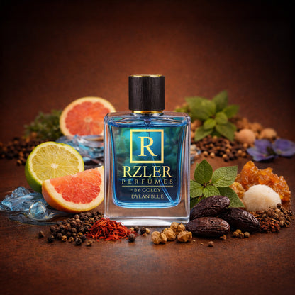RZLER Dylan Blue Aromatic Fougere Perfume for Men | Bergamot, Ambroxan & Incense Notes | Aromatic Fougere Fragrance