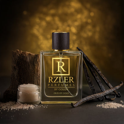 RZLER Oud of Gold Perfume For Men - a Luxurious, Long-Lasting Perfume for Men With woody agarwood, addictive blend of sugar and vanilla Notes | Luxury Gift for Men