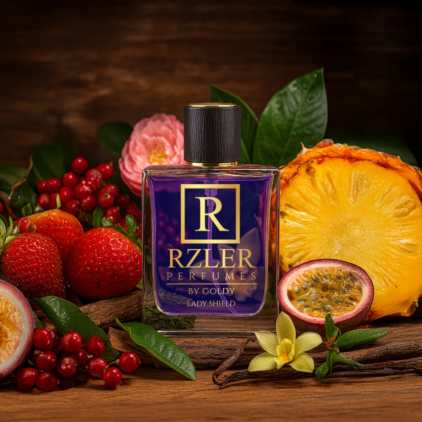 Lady Shield by RZLER | Best Everyday Perfume for Women – Fruity Floral Scent With Musk & Woods | Long-Lasting Fabric Fragrance | Luxury Gift for Women