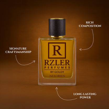 RZLER Nexorien Perfume For Men – A Bold, Long Lasting Perfume for Men With Citrus, Honey, Tobacco, and Warm Vanilla Notes | Luxury Gift for Men