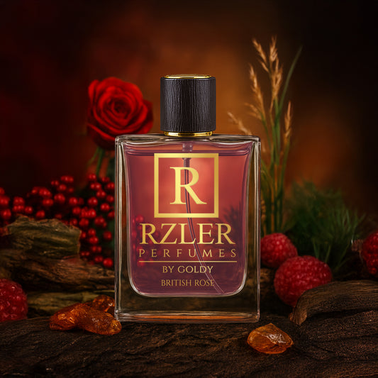 British Rose by RZLER | Classic Rose Perfume for Women With Pink Pepper, Raspberry Blossom & Amber – A Timeless, Elegant Floral Fragrance