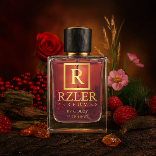 British Rose by RZLER | Classic Rose Perfume for Women With Pink Pepper, Raspberry Blossom & Amber – A Timeless, Elegant Floral Fragrance
