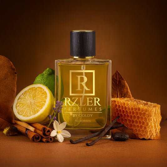 RZLER Nexorien Perfume For Men – A Bold, Long Lasting Perfume for Men With Citrus, Honey, Tobacco, and Warm Vanilla Notes | Luxury Gift for Men