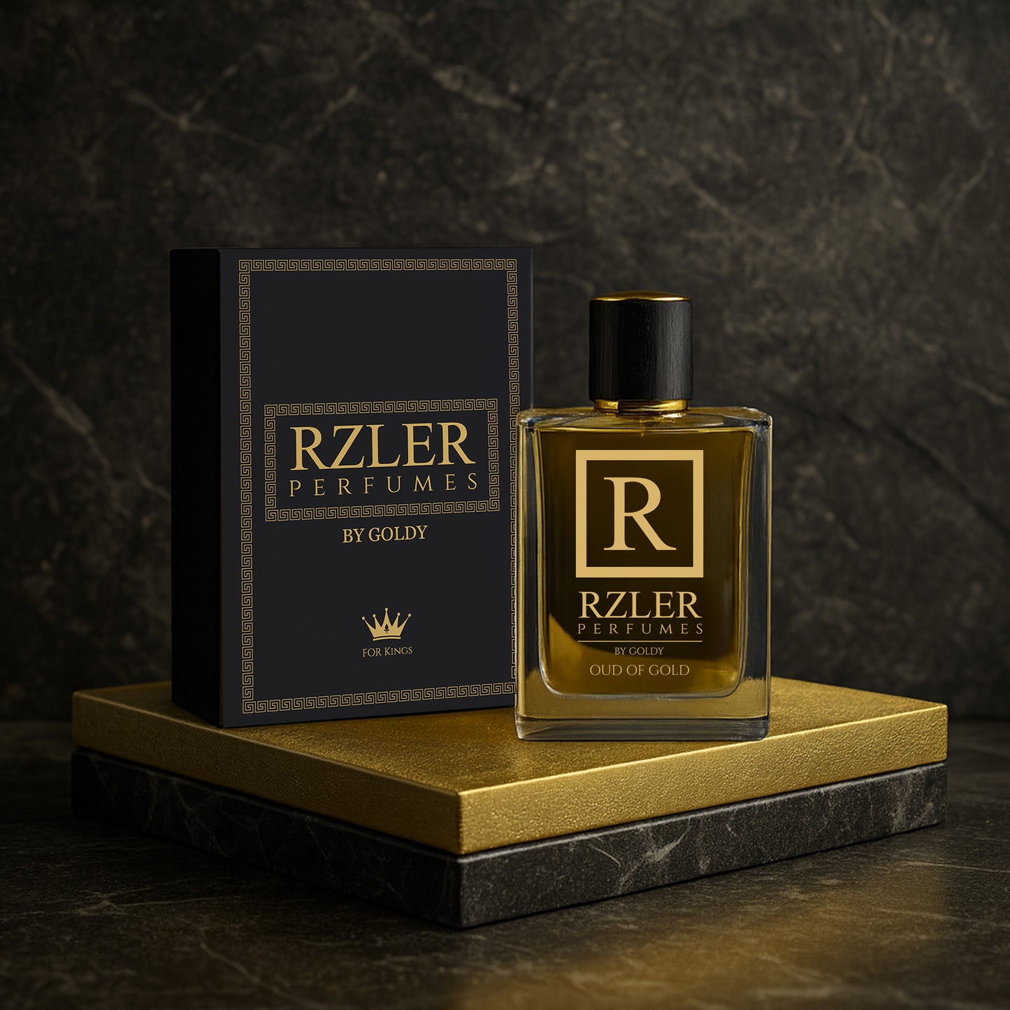 RZLER Oud of Gold Perfume For Men - a Luxurious, Long-Lasting Perfume for Men With woody agarwood, addictive blend of sugar and vanilla Notes | Luxury Gift for Men
