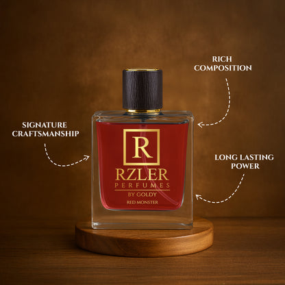 RZLER Red Monster Perfume For Men – A Bold, Long Lasting Perfume for Men With Spicy, Smoky, and Woody Notes | Luxury Gift for Men