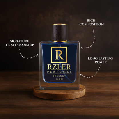 RZLER Durby Perfume For Men – A Fresh, Long Lasting Perfume for Men With Lily-of-the-Valley, Vanilla, and Powdery Notes | Luxury Gift for Men