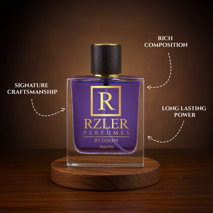 RZLER Nautis Perfume For Men – A Luxurious, Long Lasting Perfume for Men With Fresh Citrus, Aquatic, Spicy, and Woody Notes | Luxury Gift for Men