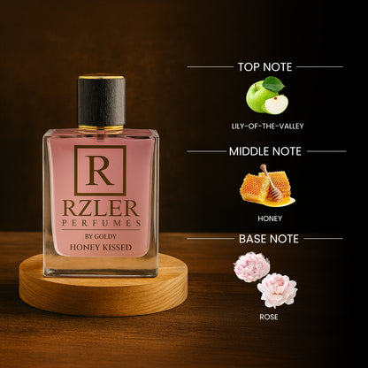 RZLER Honey Kissed Perfume for Women  – A Cozy, Long-Lasting Perfume With Honey, Vanilla, and Woody Notes | Luxury Fabric Perfume for Women