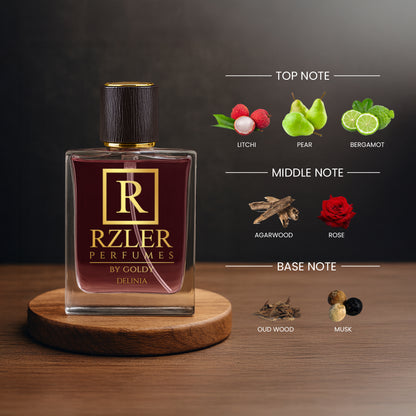 RZLER Delinia Perfume For Women – A Long-Lasting, Luxurious Fragrance With Litchi, Rose, Oud & Vanilla | Best Floral Perfume For Daily & Occasion Wear | Luxury Gift for Women