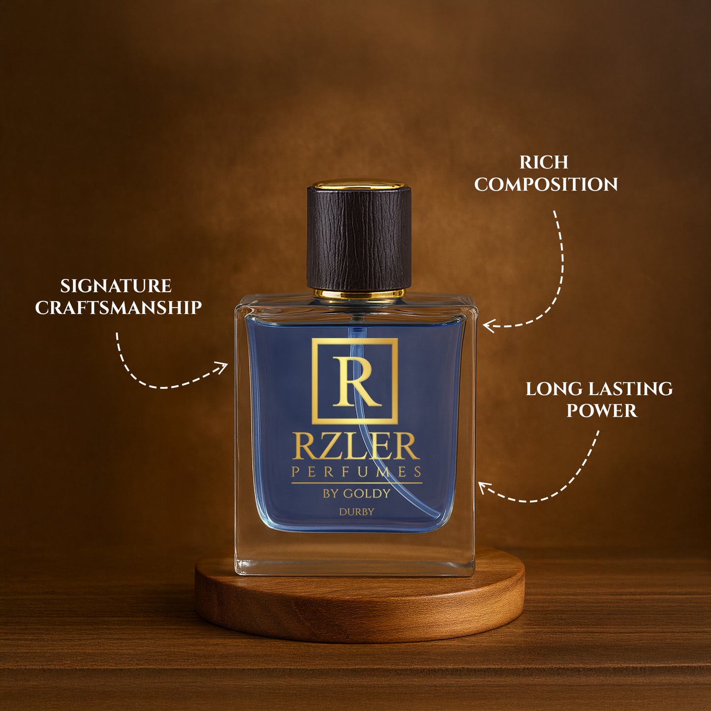 RZLER Durby Perfume For Men – A Fresh, Long Lasting Perfume for Men With Lily-of-the-Valley, Vanilla, and Powdery Notes | Luxury Gift for Men