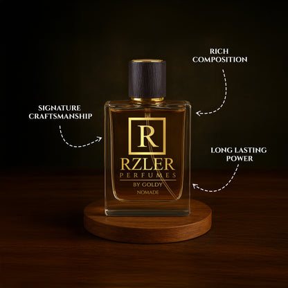 RZLER Nomade Perfume For Men – A Luxurious, Long Lasting Perfume for Men With Oud, Rose, Saffron, and Amber Notes | Luxury Gift for Men