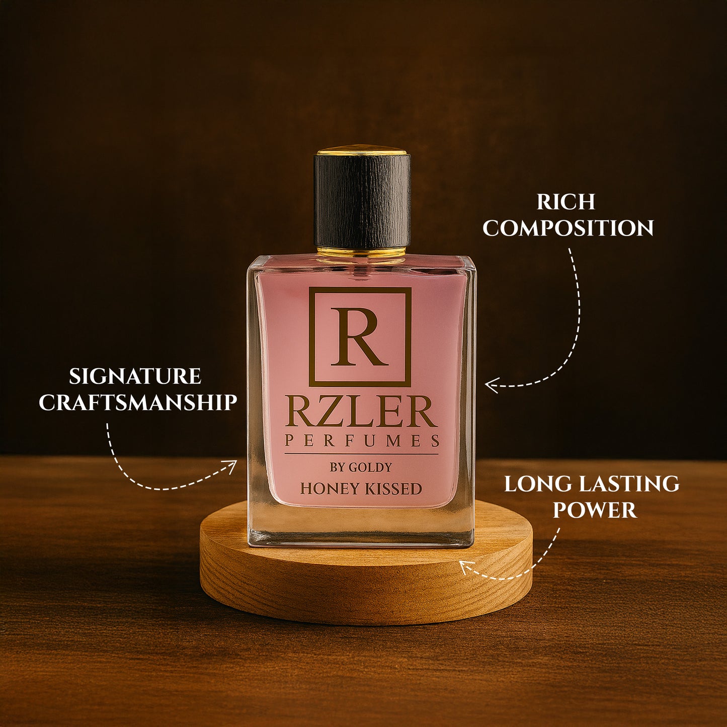 RZLER Honey Kissed Perfume for Women  – A Cozy, Long-Lasting Perfume With Honey, Vanilla, and Woody Notes | Luxury Fabric Perfume for Women