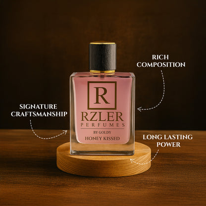 RZLER Honey Kissed Perfume for Women  – A Cozy, Long-Lasting Perfume With Honey, Vanilla, and Woody Notes | Luxury Fabric Perfume for Women