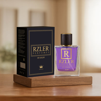 RZLER RAW Perfume for Men – 50 ml | Fresh Aquatic Woody Notes