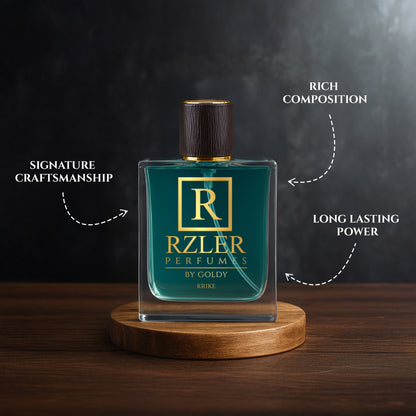 RZLER Krike Perfume For Men – A Fruity, Long Lasting Perfume for Men With Passionfruit, Pear, Musk, and Vanilla Notes | Luxury Gift for Men