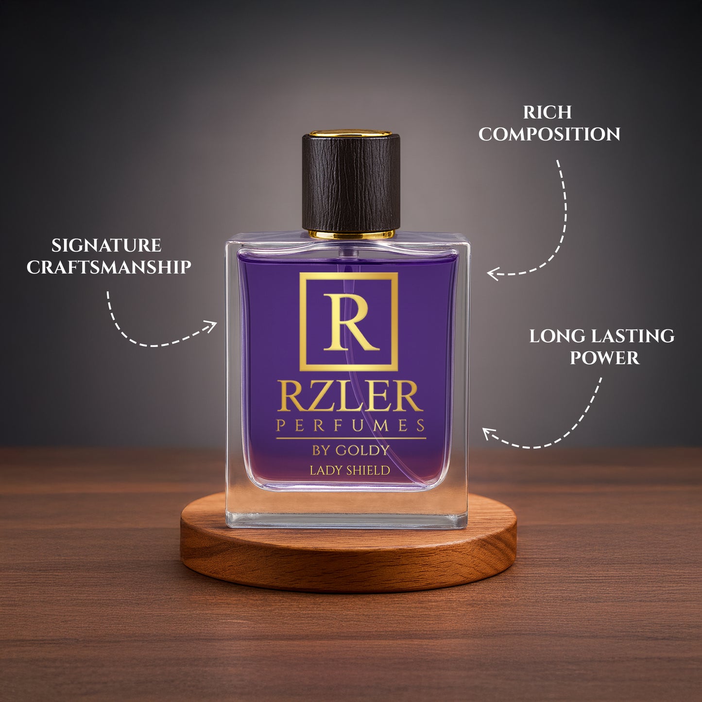 Lady Shield by RZLER | Best Everyday Perfume for Women – Fruity Floral Scent With Musk & Woods | Long-Lasting Fabric Fragrance | Luxury Gift for Women
