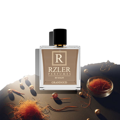 RZLER Grandoud Bold Oud Perfume For Men – A Rich, Long Lasting Perfume for Men With Oud, Bergamot, Lavender, and Spicy Notes | Luxury Gift for Men