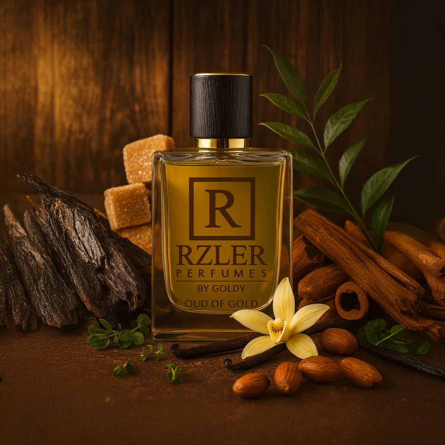 RZLER Oud of Gold Perfume For Men - a Luxurious, Long-Lasting Perfume for Men With woody agarwood, addictive blend of sugar and vanilla Notes | Luxury Gift for Men