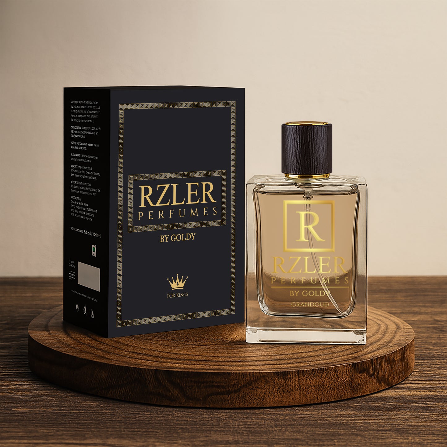 RZLER Grandoud Bold Oud Perfume For Men – A Rich, Long Lasting Perfume for Men With Oud, Bergamot, Lavender, and Spicy Notes | Luxury Gift for Men