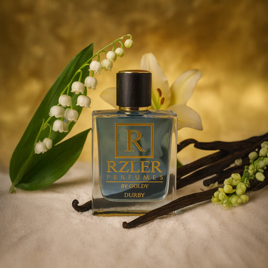 RZLER Durby Perfume For Men – A Fresh, Long Lasting Perfume for Men With Lily-of-the-Valley, Vanilla, and Powdery Notes | Luxury Gift for Men