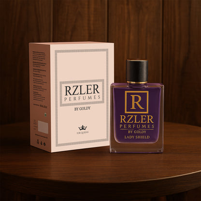 Lady Shield by RZLER | Best Everyday Perfume for Women – Fruity Floral Scent With Musk & Woods | Long-Lasting Fabric Fragrance | Luxury Gift for Women