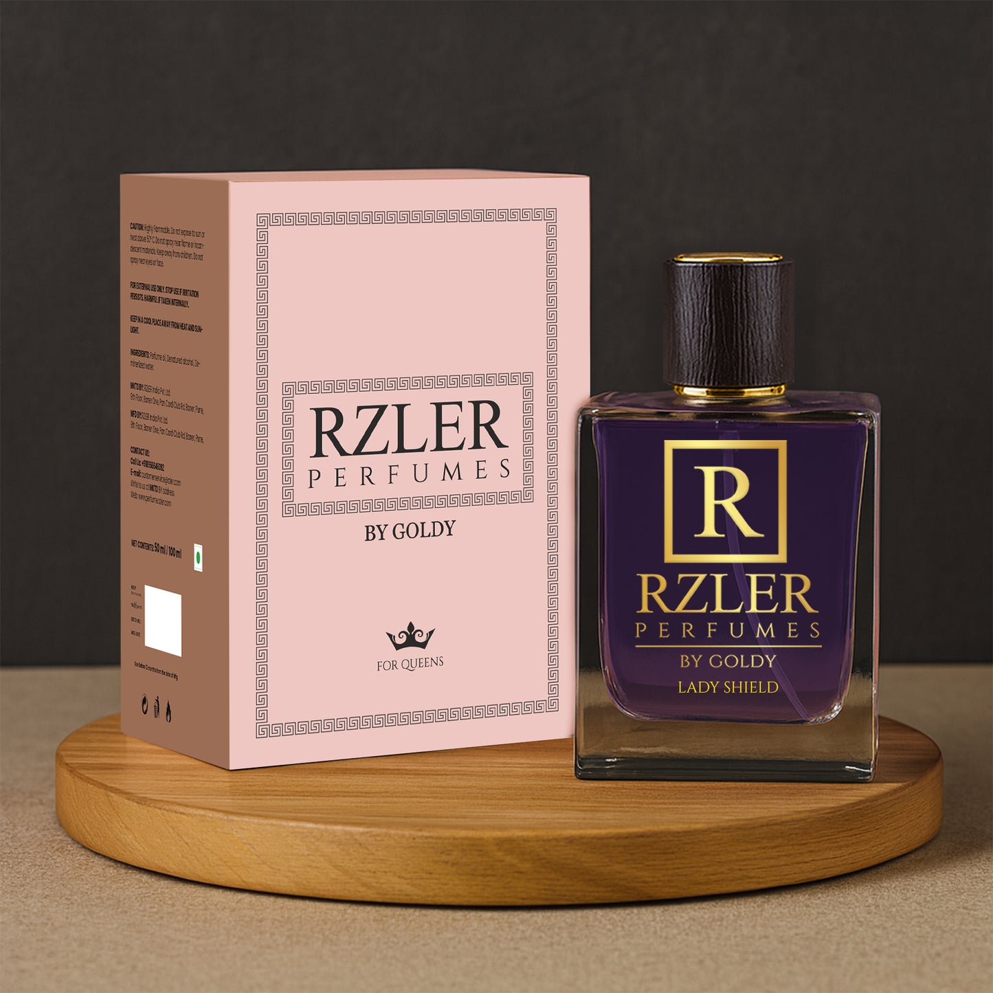 Lady Shield by RZLER | Best Everyday Perfume for Women – Fruity Floral Scent With Musk & Woods | Long-Lasting Fabric Fragrance | Luxury Gift for Women