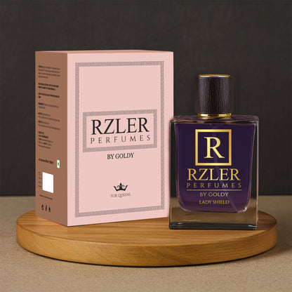 Lady Shield by RZLER | Best Everyday Perfume for Women – Fruity Floral Scent With Musk & Woods | Long-Lasting Fabric Fragrance | Luxury Gift for Women