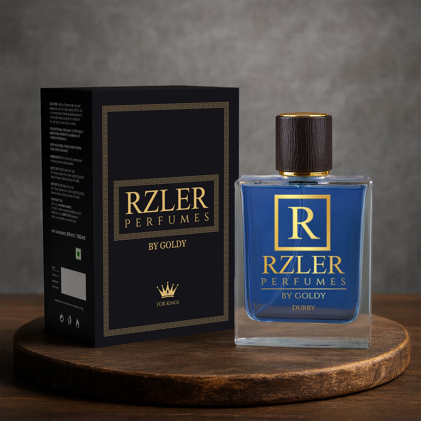 RZLER Durby Perfume For Men – A Fresh, Long Lasting Perfume for Men With Lily-of-the-Valley, Vanilla, and Powdery Notes | Luxury Gift for Men