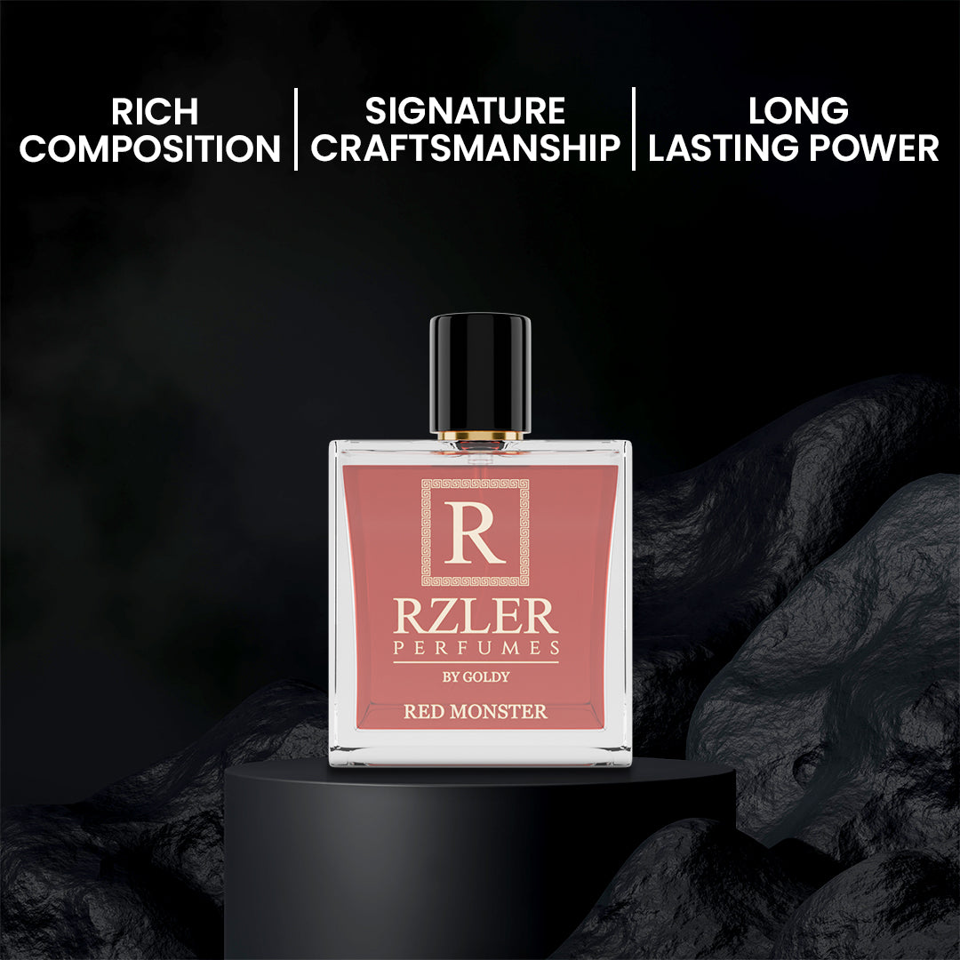 RZLER Red Monster Perfume For Men – A Bold, Long Lasting Perfume for Men With Spicy, Smoky, and Woody Notes | Luxury Gift for Men