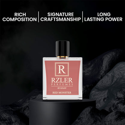 RZLER Red Monster Perfume For Men – A Bold, Long Lasting Perfume for Men With Spicy, Smoky, and Woody Notes | Luxury Gift for Men