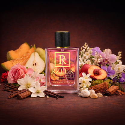 RZLER Adorable Blossom Perfume for Women – 50 ml | Jasmine, Rose & Vanilla | Long Lasting Floral Fruity Fragrance